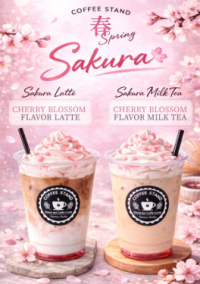 【SYNTH（シンス）西梅田ブリーゼタワーブログ】コーヒースタンドコルテ　春の期間限定ドリンクのご紹介